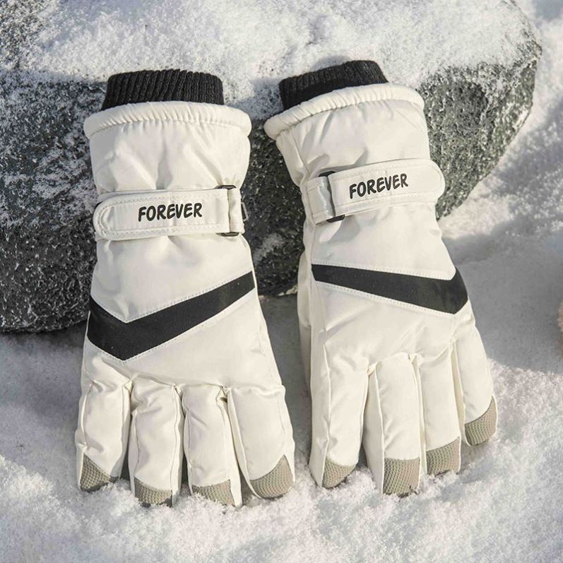 滑雪手套女冬季骑行保暖摩托车防水羽绒棉手套男冬季加绒加厚