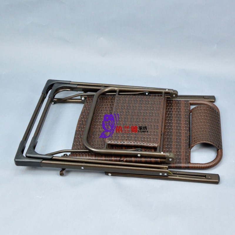 夏凉藤编椅子折叠休闲午休睡椅老人躺椅孕妇躺椅方脚藤条懒人睡椅