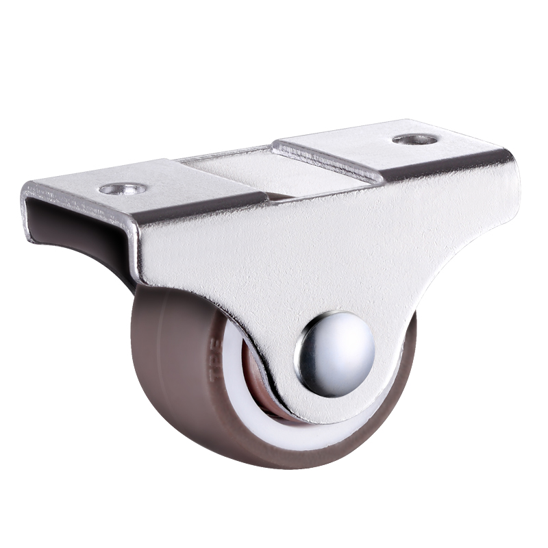 直线轮橡胶轮抽屉滑轮定向静音耐磨重型轮子带轴承迷你茶几脚轮