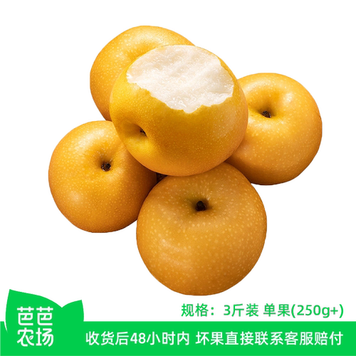 【芭芭农场】山东南水梨3斤单果250g+