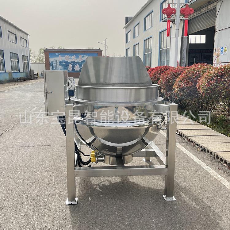 蒸汽自动出料花生卤煮夹层锅商用可控温猪头肉猪蹄熟食卤煮设备