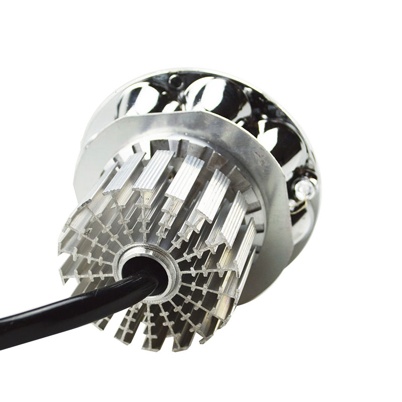 电动车灯摩托车led大灯改装超亮12V60V内置强光射灯远近光大灯泡