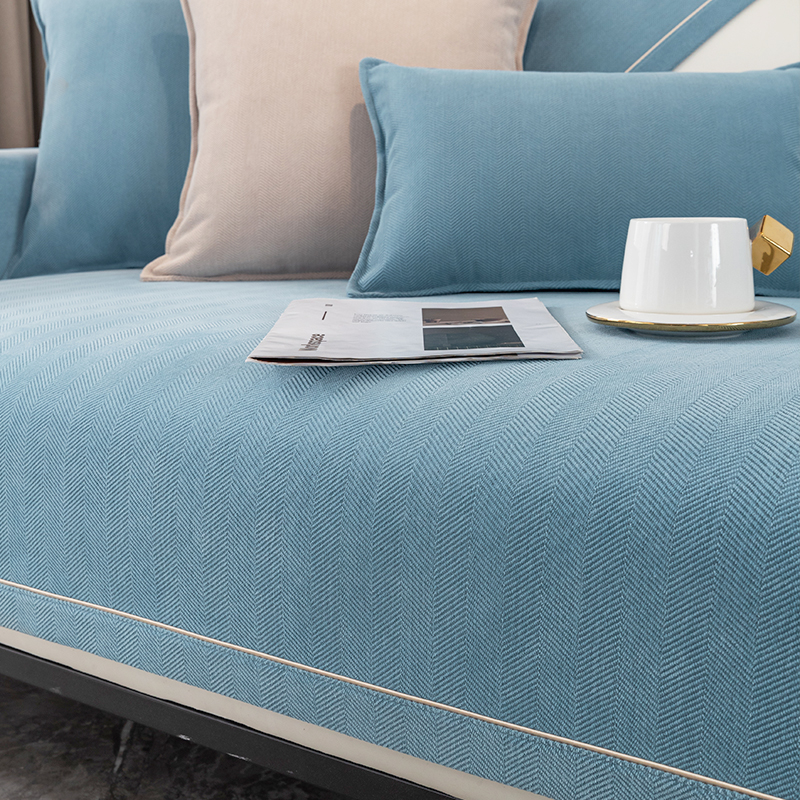 雪尼尔沙发垫子四季通用新款2023轻奢防滑皮沙发套罩盖布巾整张