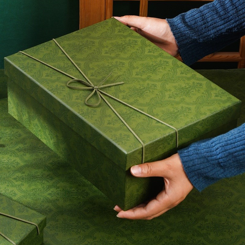 橙色礼品盒礼盒空盒围巾包装盒生日礼盒鞋盒放包包覆古礼物盒高级