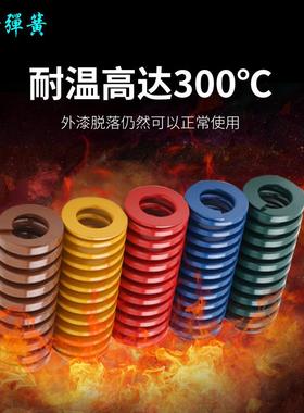 进 口日标模具弹簧|矩形高弹力压簧|压缩弹簧钢|模具配件红色TM40