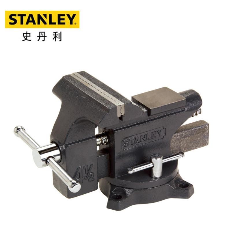 史丹利轻型台虎钳重型台虎钳 铸铁桌虎钳五金夹持工具耐用台钳