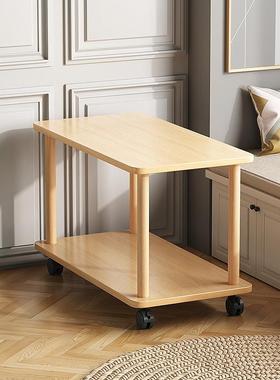 N5可移动茶几小户型客厅凭几是什么小桌子茶桌边柜小桌子带滑轮边