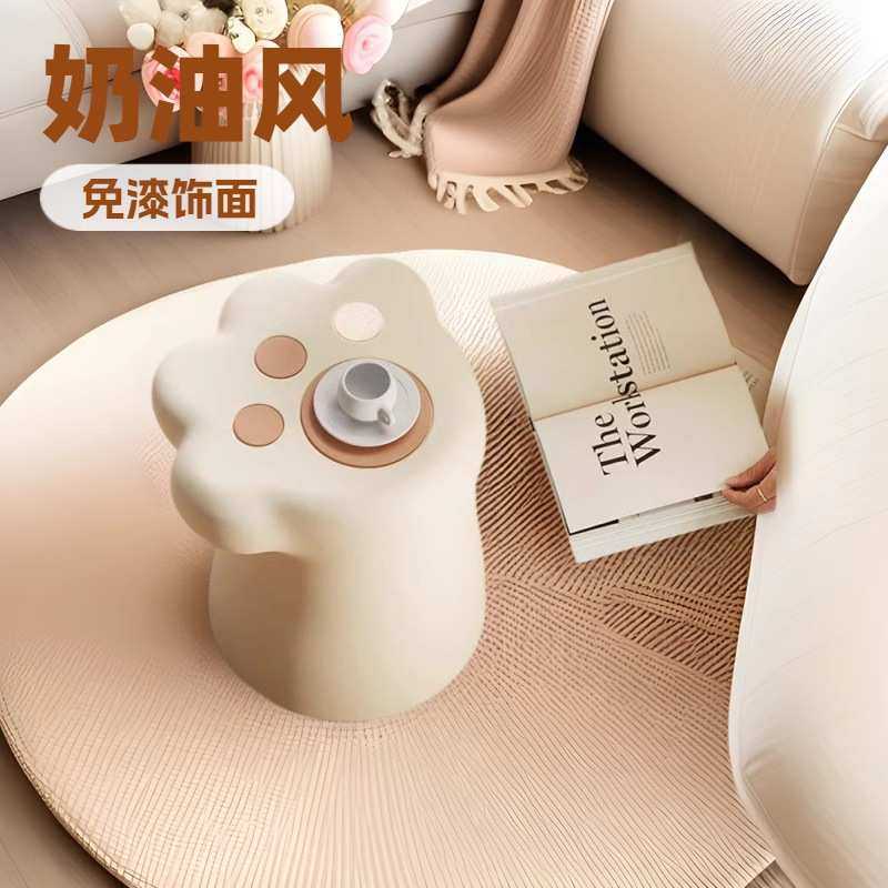 奶油风高级感猫爪茶几可爱小户型沙发旁边几现代简约家居置物摆件,模玩/动漫/周边/娃圈三坑/桌游,模型制作工具/辅料耗材,淘宝优惠券,粉丝福利购,淘宝优惠卷