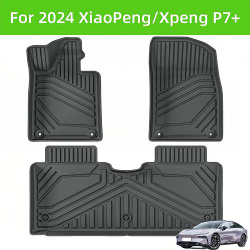 For 24 XiaoPeng/Xpeng P7+ TPE Car Floor Mat/Rear Trunk Mat