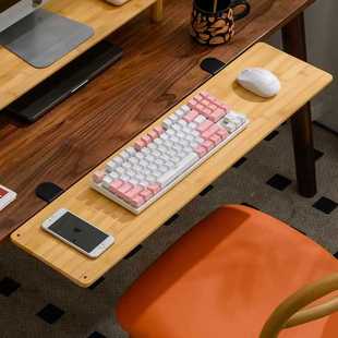 ?桌面延长板可折叠办公桌加长延伸板扩展免打孔加宽手托架楠