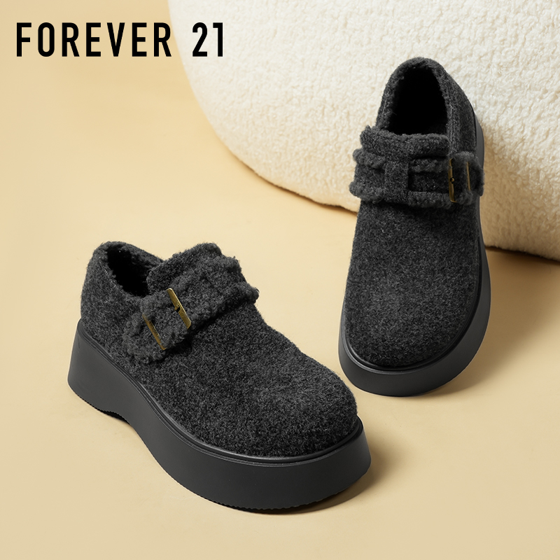 F21黑色勃肯鞋全包2025新款秋季