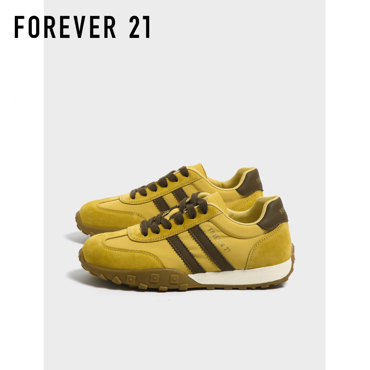 F21真皮德训鞋女款2025新款