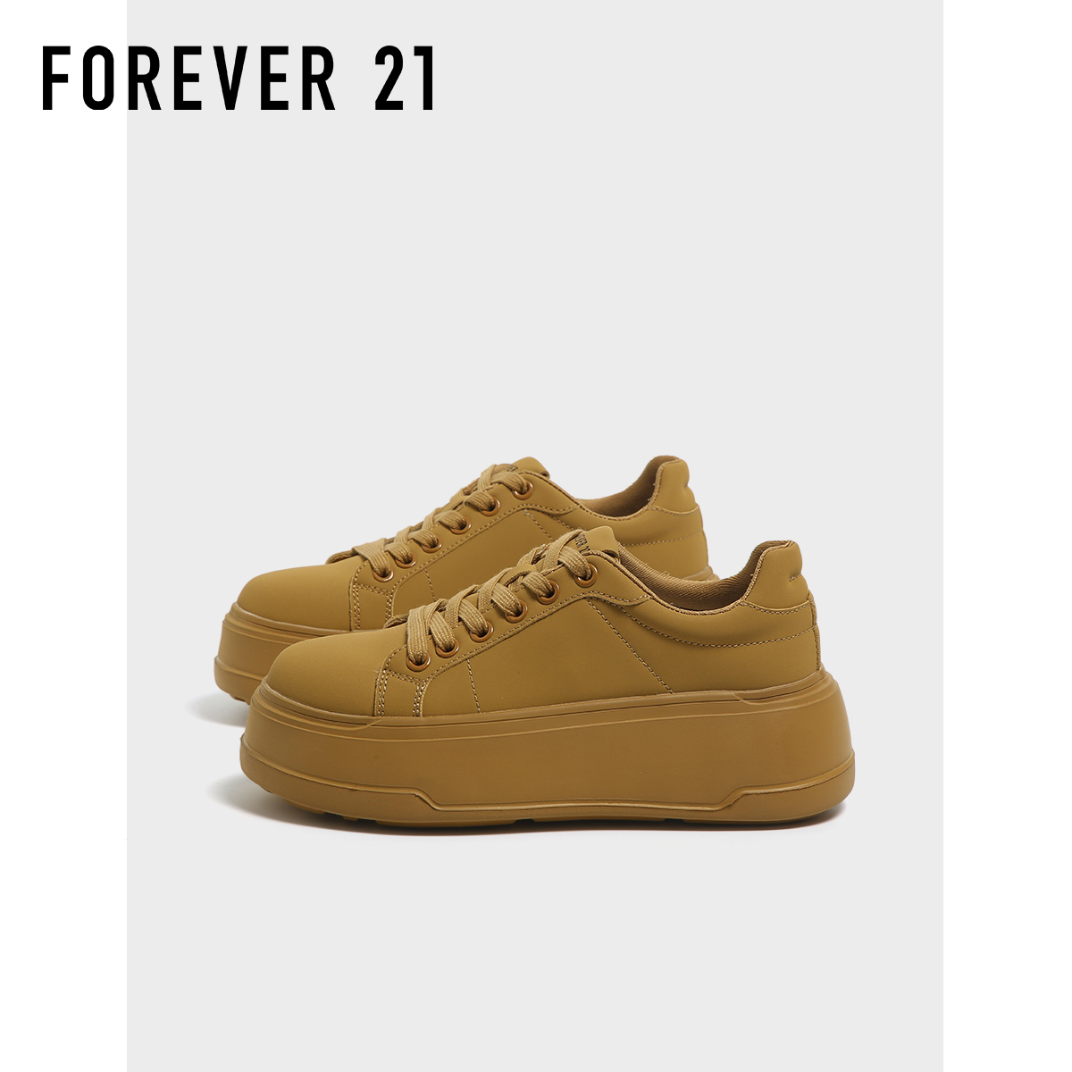 F21超厚底增高板鞋女2025新款秋