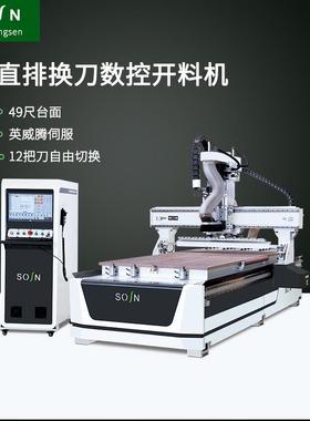 49尺直排换刀开料机直排换刀开料机厂家SX1328A-12