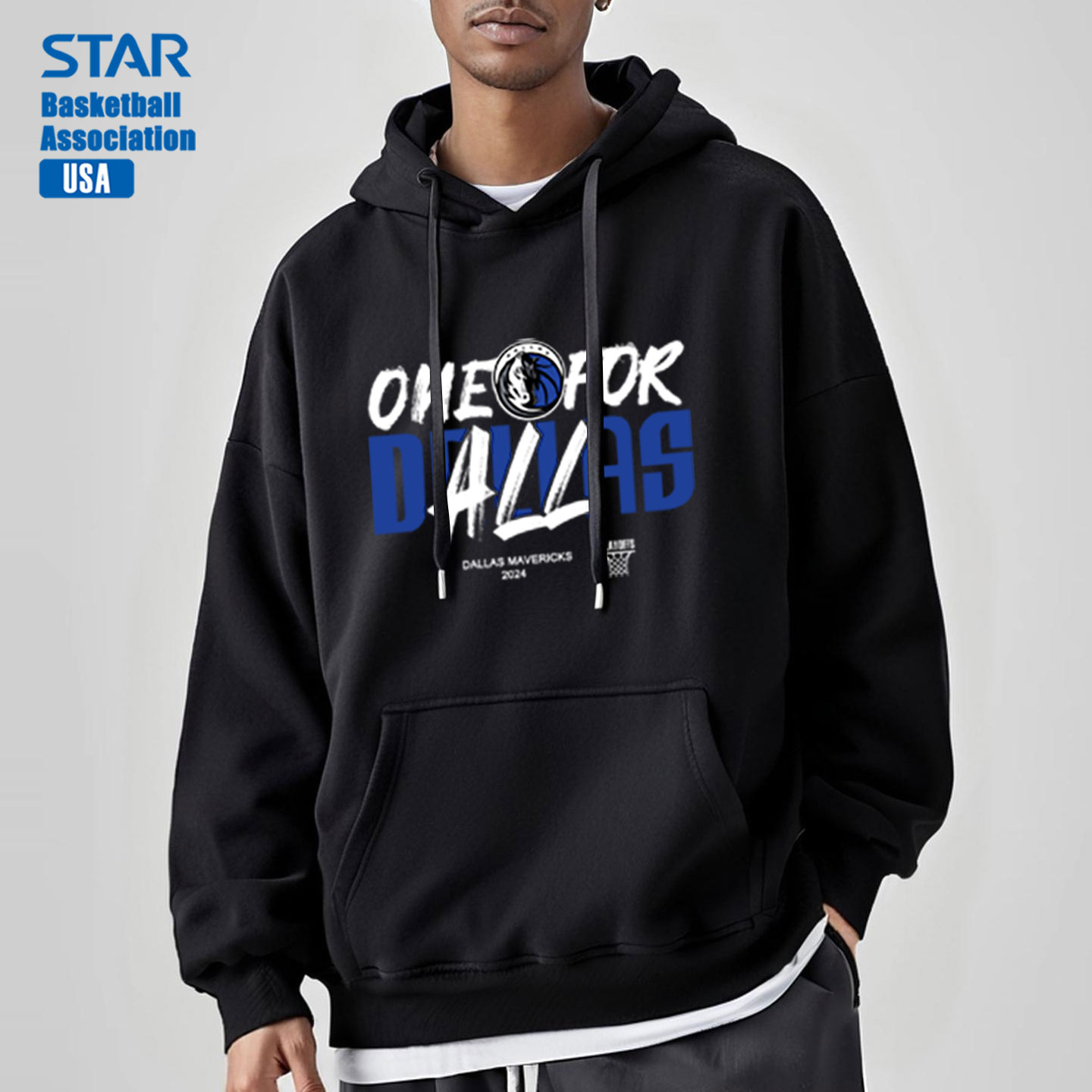 独行侠欧文美式篮球薄款运动卫衣