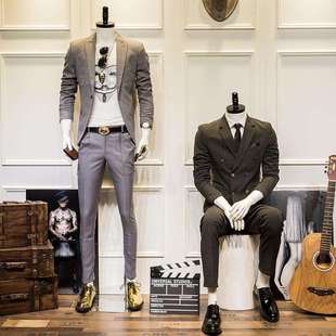 无头白模特男道具人体全身假人台男装店服装橱窗拍摄衣服展示架子