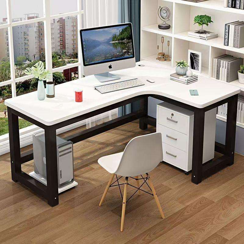 台式转角书桌电脑桌L型电脑写字桌简约现代经济型组装办公电脑桌
