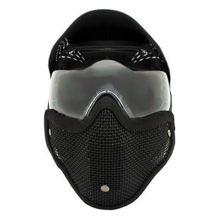 Great双带大帽檐全包带铁网面罩防尘防护面罩防雾面罩野战CS面罩