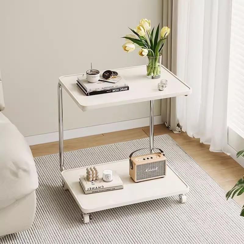 可移动沙发边几边桌带轮卧室床头置物架客厅网红小桌子迷你小茶几
