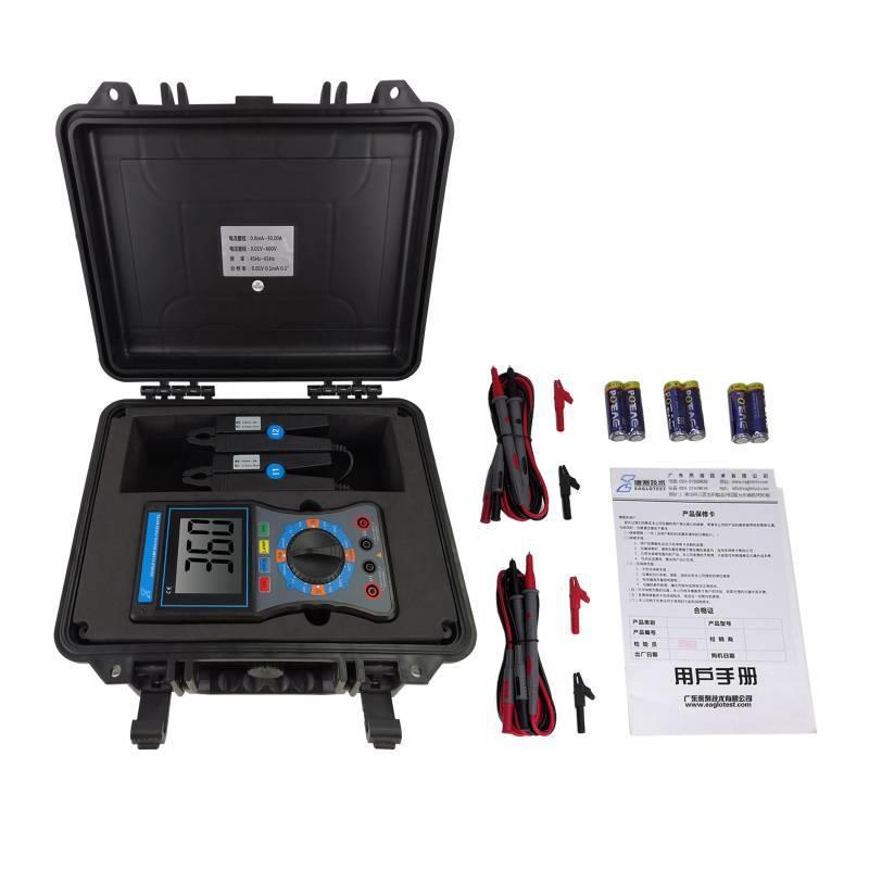 S200B双钳数字相位伏安表判三相相序变压器接线组别感性容性电路