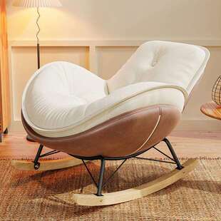 轻奢风懒人沙发企鹅可躺可睡摇摇椅阳台家用休闲躺椅卧室单人沙发