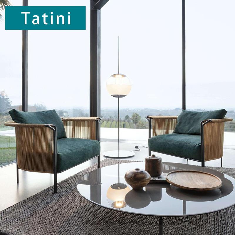 户外简约沙发庭院露天防雨防晒休闲家具组合室外花园阳台沙发椅