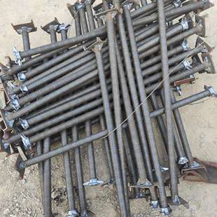 顶丝建筑脚手架油托底座空可调节实心拖丝杠顶托心底上托支撑钢管