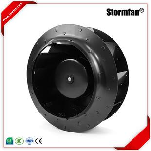 斯托姆225mm汽车冷柜常用48VDC后倾离心风机冷藏车冷循环专用