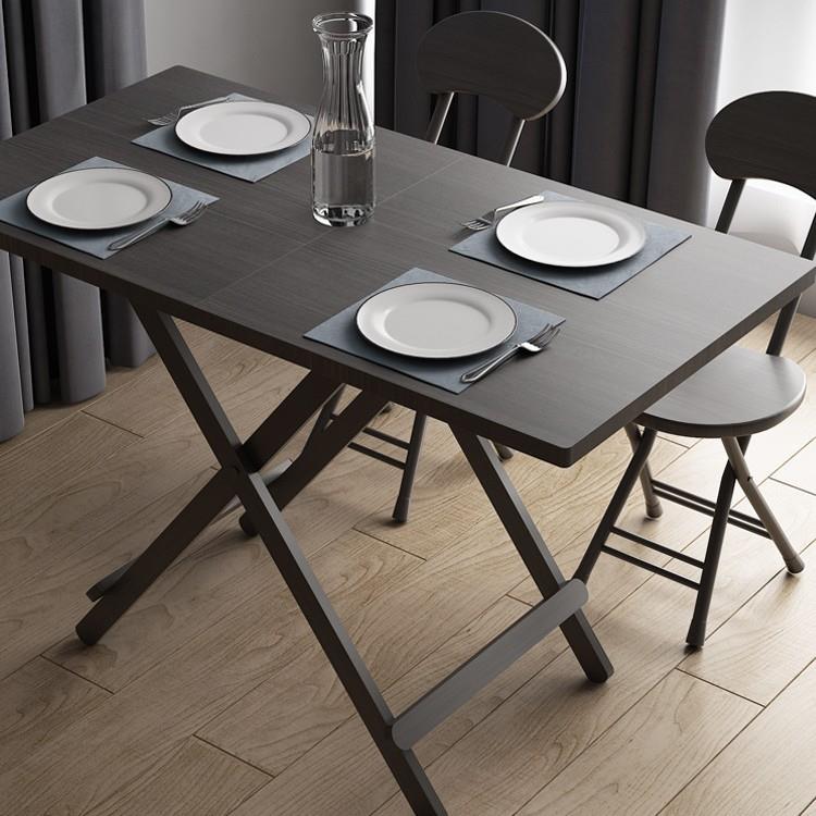 小户型家用折叠桌餐桌长方形简易吃饭桌子户外摆摊地摊可便携桌椅