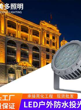 led照树灯户外防水射树灯公园绿化洗墙灯DMX512七彩外控投光灯24V