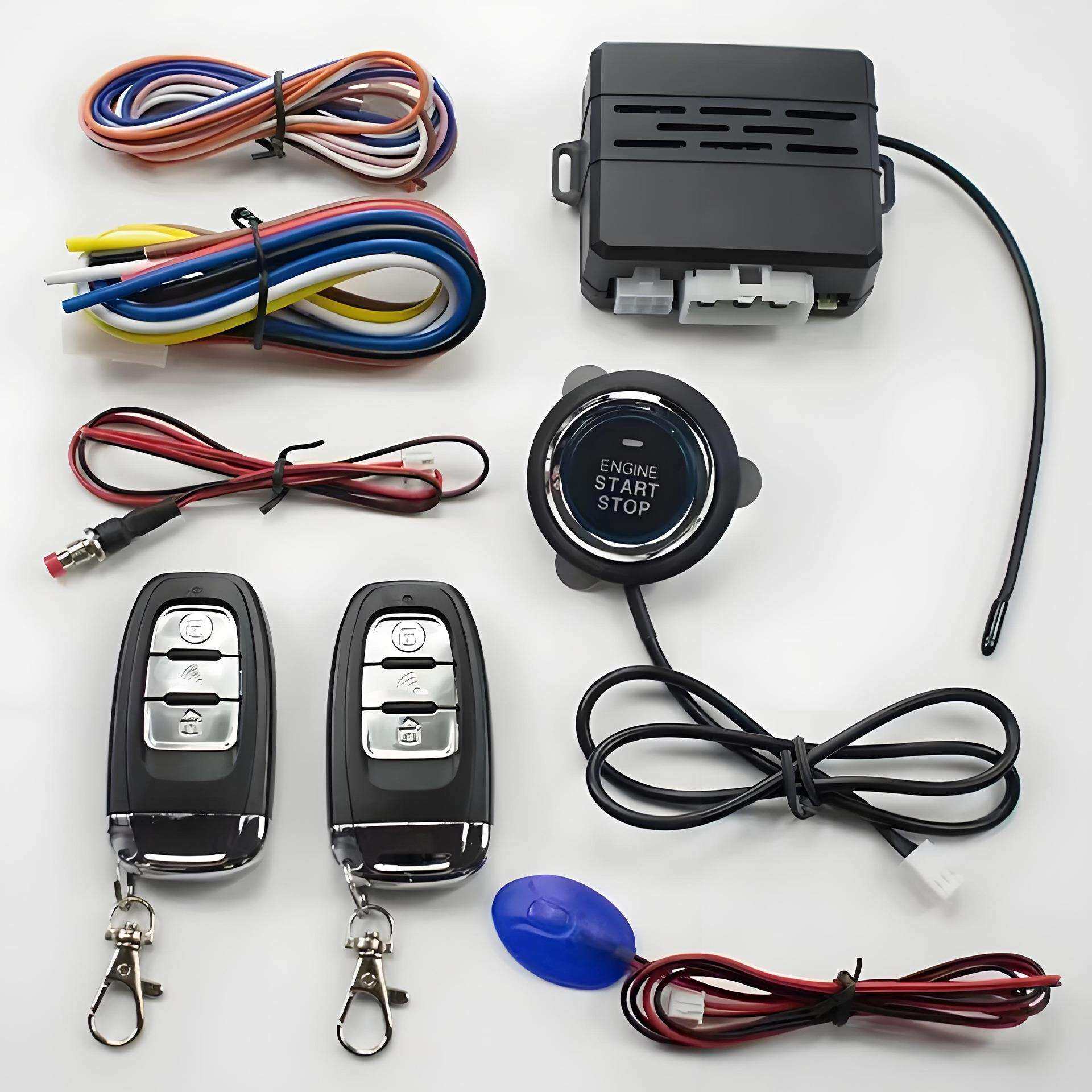 凯琪盛贸易品改装一键启动遥控启动遥控中控锁加装汽车防盗器