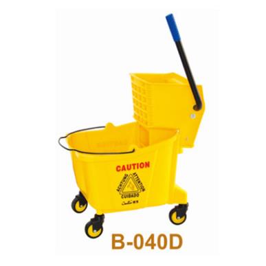 单桶榨水车B-038榨水桶压水车挤水车超宝20L榨水车拖把桶