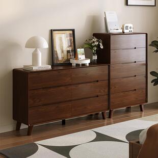 纯实木卧室斗柜储物柜客厅收纳柜靠墙主卧床尾九斗柜五斗橱柜子