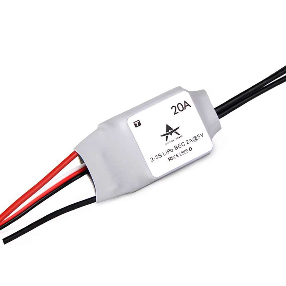 TMOTOR 垂起固定翼 航模 电调 电子调速器 ESC AT 20A 2~3S 5V/2A