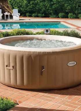 NITEX28428 2.2米加热气泡池 户外充气spa池水疗池按摩桑拿水池