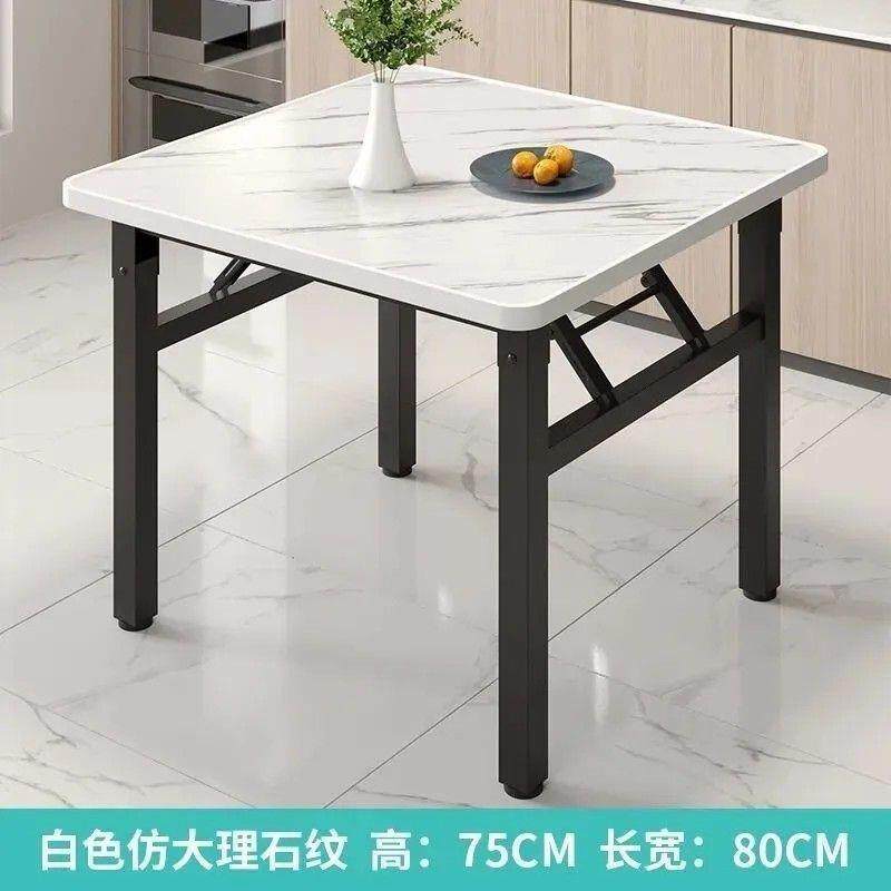 折叠桌正方形吃饭桌子可折叠地摊桌夜市饭馆餐桌出租屋四方小桌子