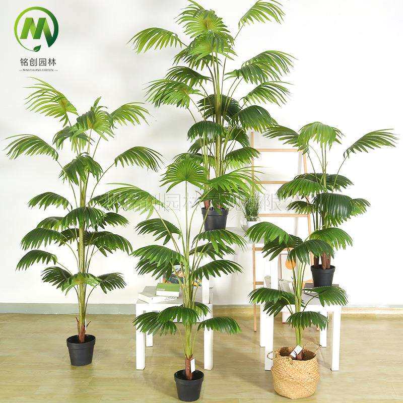 仿真大型植物装饰盆栽扇葵加州蒲葵室内客厅网红假树摆设叶扇葵