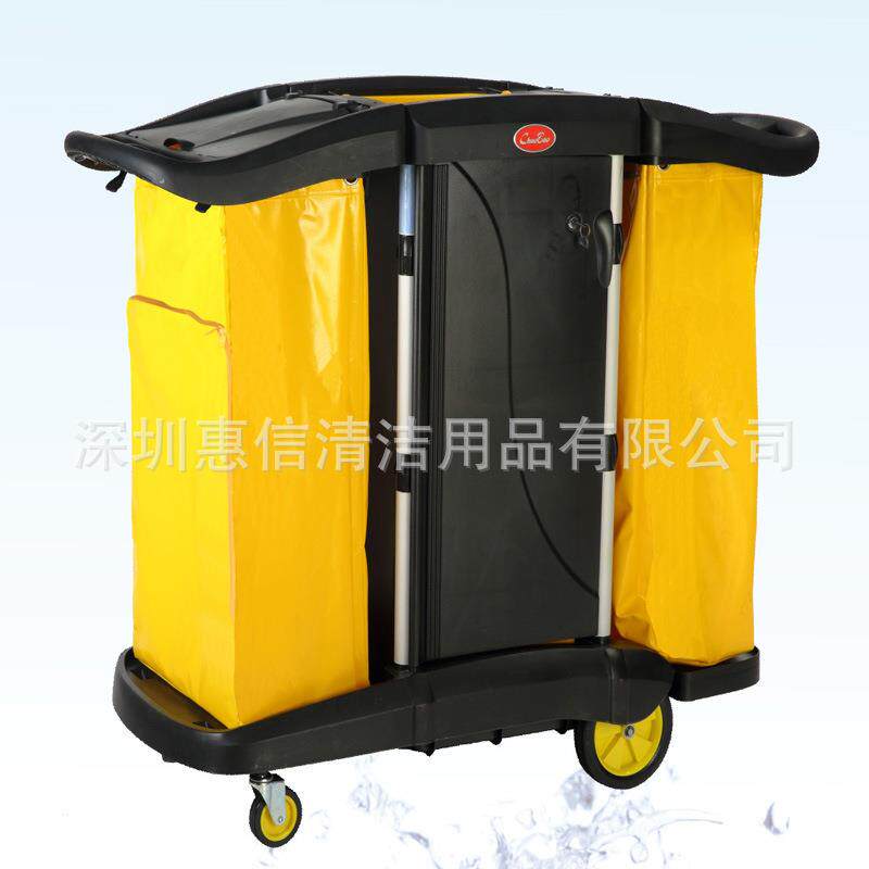 超宝D-011-2B多用途功能清洁手推车带盖保洁客房布草清洁箱柜车