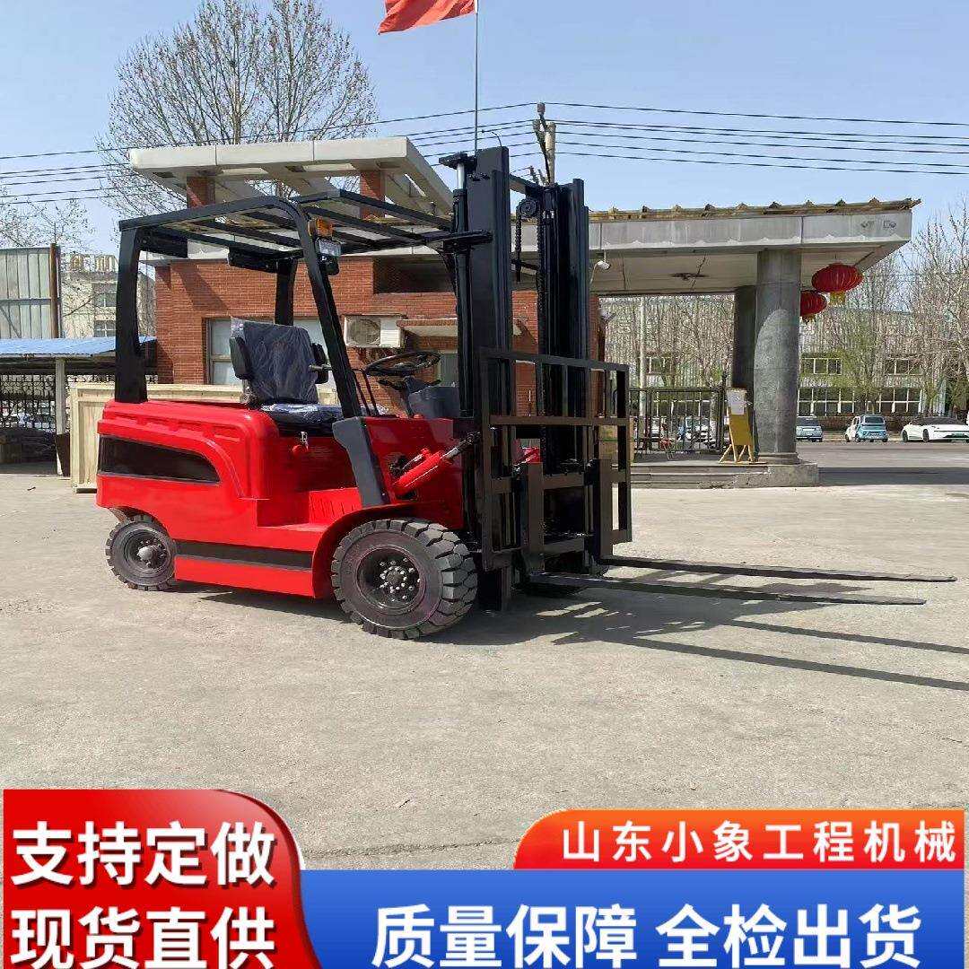 销售电动叉车2吨3吨小型四轮座驾式锂电升降搬运车电动叉车