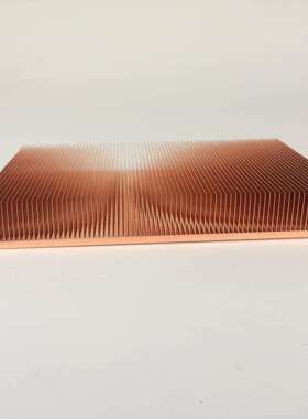 生产紫铜散热器150x100x20mm大功率机器设备散热器
