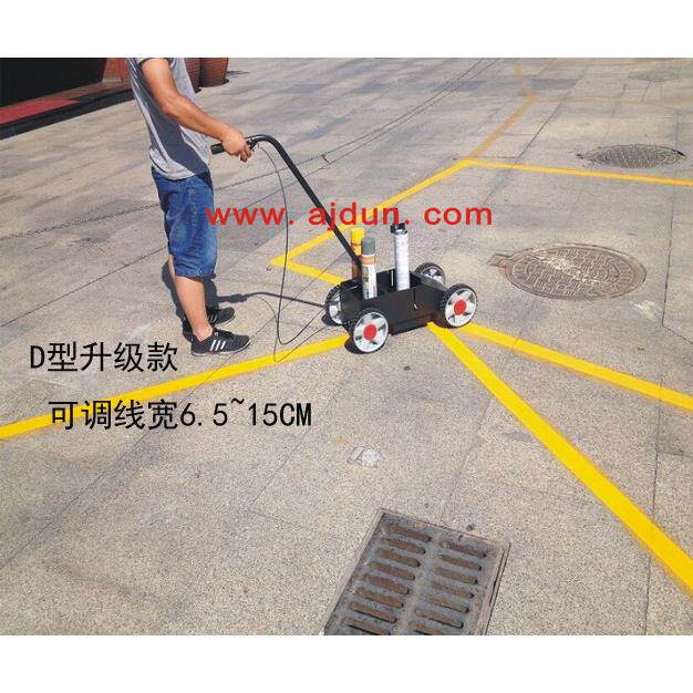 D型划线车道路画线车马路停车场学校跑道划线机划线机