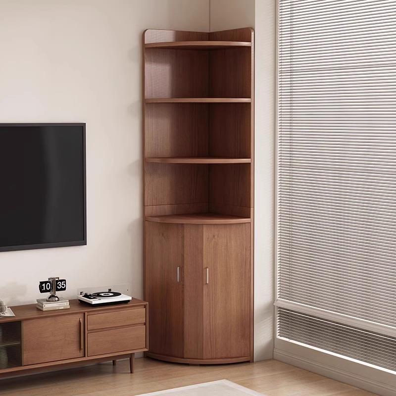 角柜墙角三角轻奢高级感中古风拐角卧室置物架客厅转角靠墙收纳柜