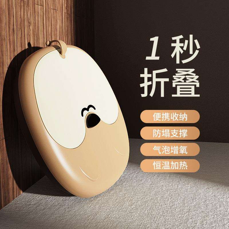 折叠足浴盆电动洗脚盆红外加热泡脚桶全自动加深足底按摩水电分离