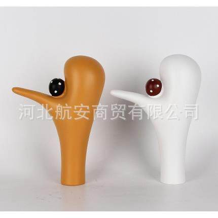现代简约创意树脂工艺品摆件样板房家居桌面售楼处桌面卡通软装饰