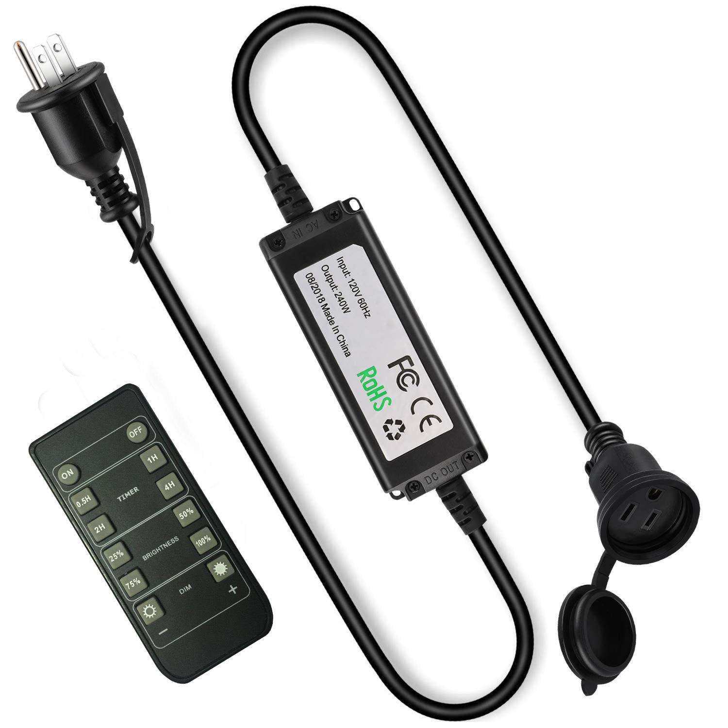 工厂直销灯串遥控调光器彩灯串RF调光器LED户外灯串控制器