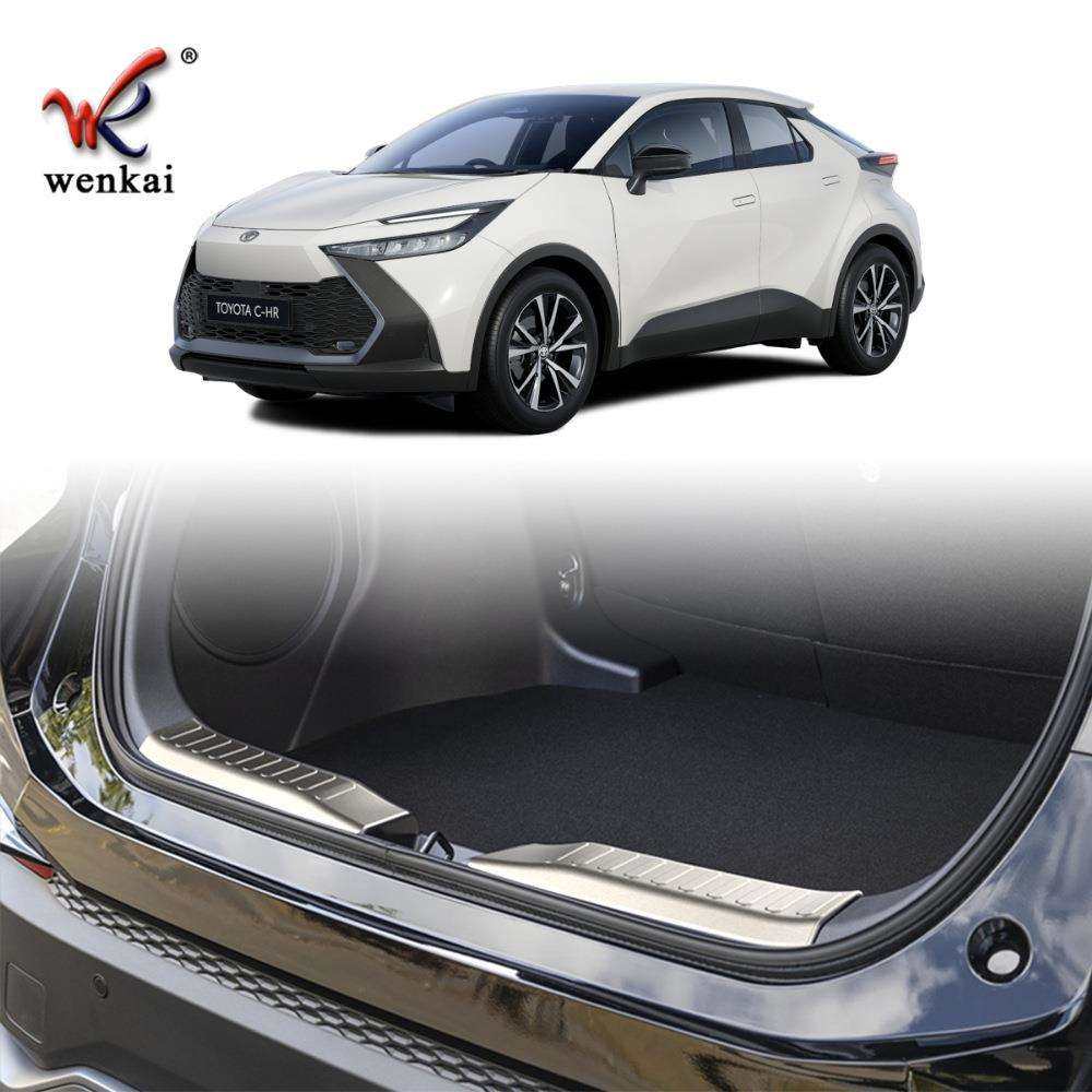 适用于丰田24款CHR欧版改装后保险杠内置不锈钢防擦护板装饰条