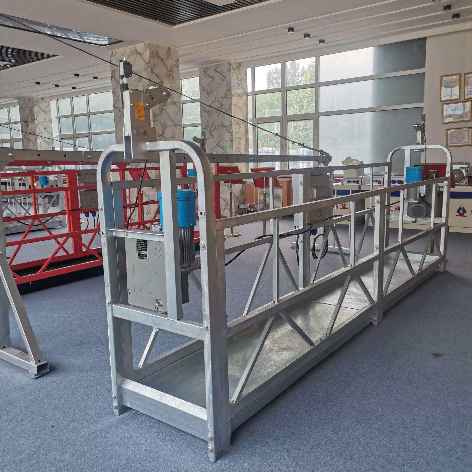 重庆外墙抹灰用电动吊篮,建筑施工吊篮汇洋zlp系列吊篮种类齐全