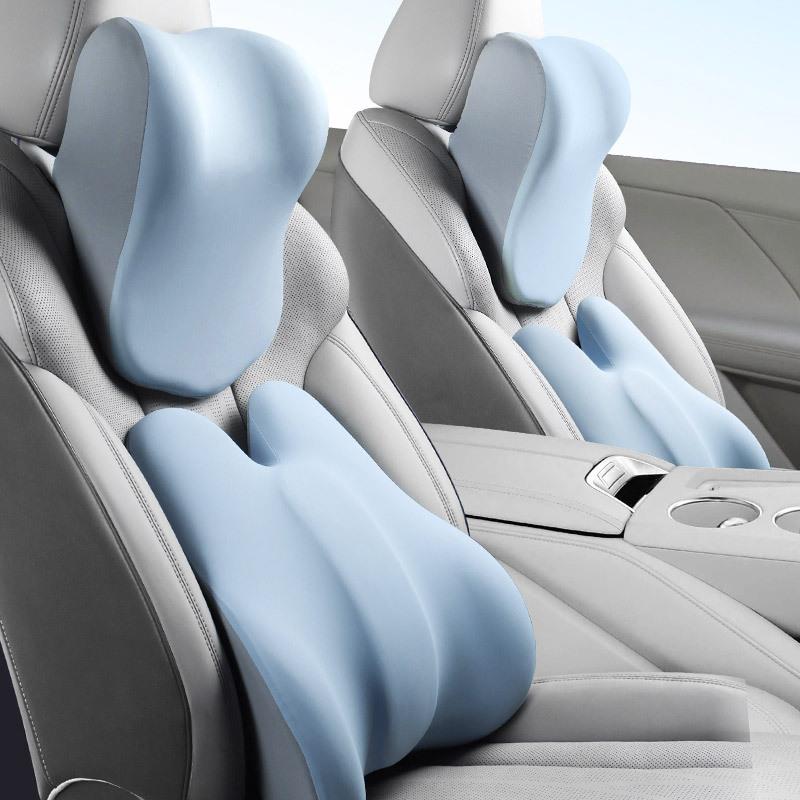 高档汽车头枕腰靠工厂车载记忆棉靠垫腰垫靠背腰枕车用护颈枕