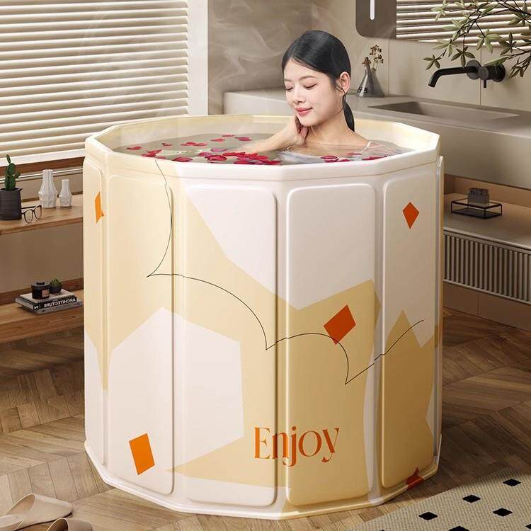 加厚洗澡冬季家用浴缸洗澡免安装耐用成人浴桶折叠老人大人泡澡桶