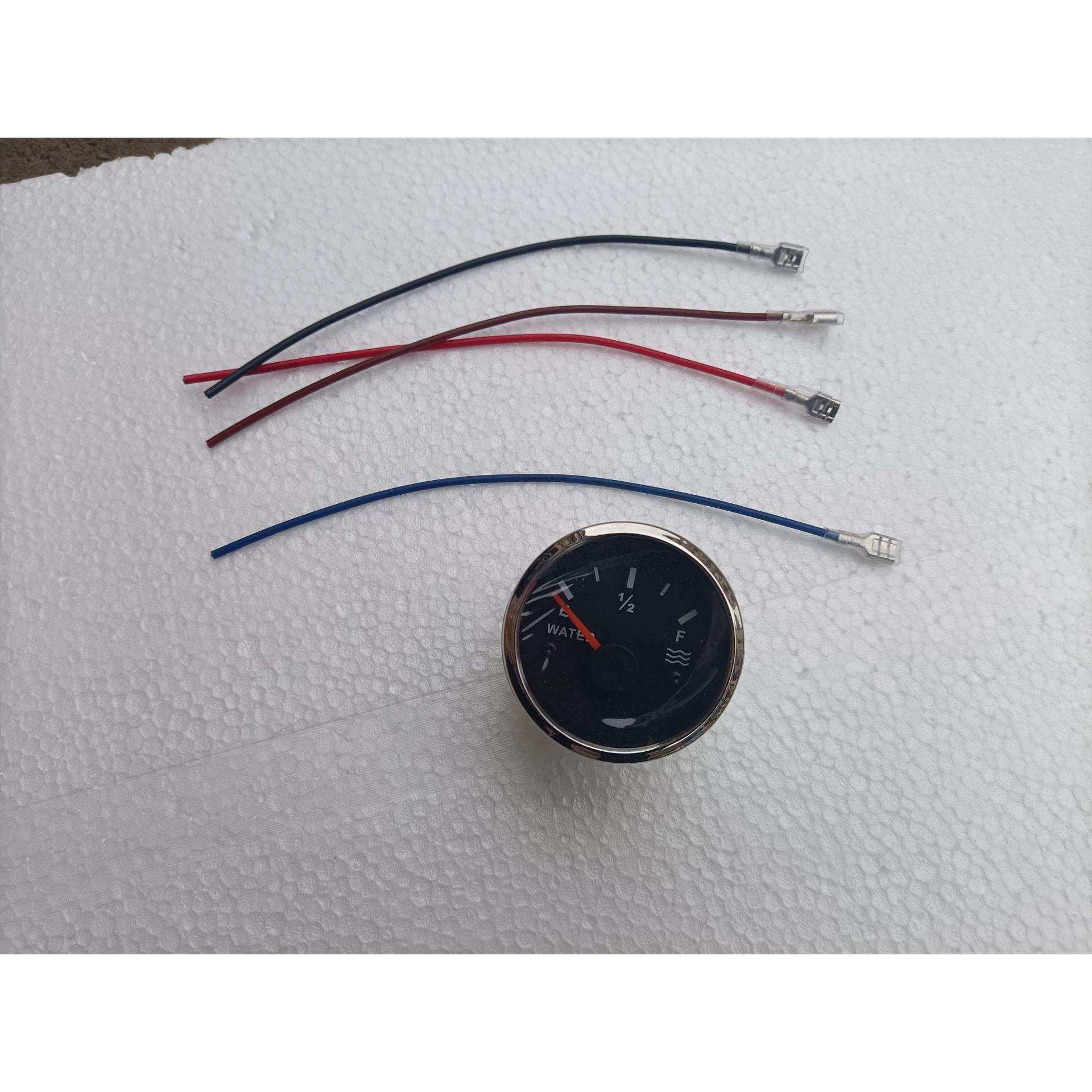 螺纹水位表52mm12v24v直流电电阻值式圆形水表头指针款数显水量表